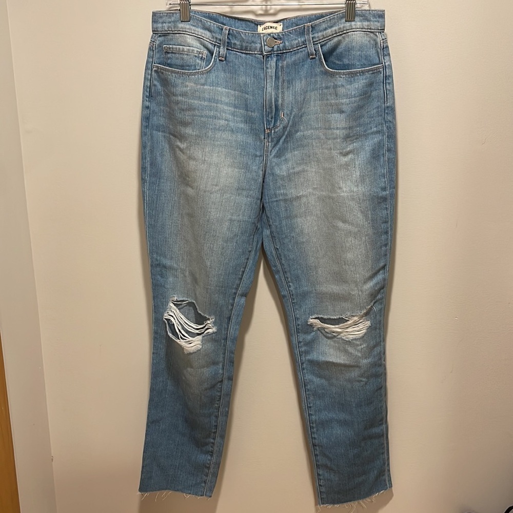 NWT L’agence Bridget High Rise Slouch Straight Mystic 28 - Picture 4 of 11